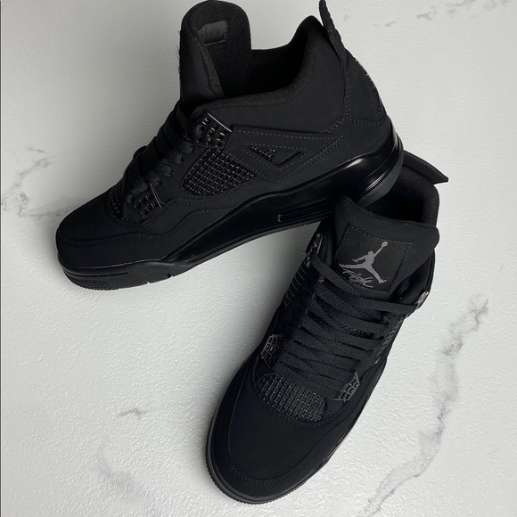Air Jordan 4 Black Cat 2020 -Men’s Classic Sneakers Trainers - Picture 2 of 6